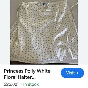Princess Polly Ivory Floral Blouse
